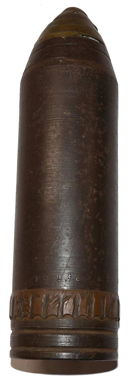 World War One 75mm Shell With The British Model 1907 Scoville Artillery