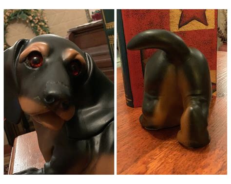 Dachshund Dog Bookends Vintage Set Of 2 Made By Universal Etsy
