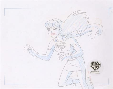 Dc Comics Studio Artists Superman The Animated Series Original Cel W