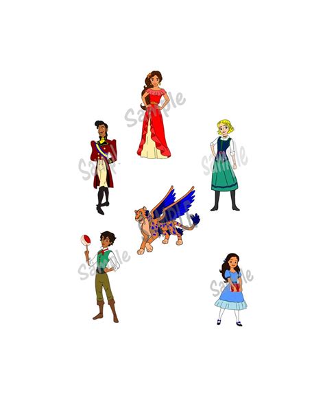 Elena Of Avalor Characters Svg For Cricut And Other Cutting Etsy