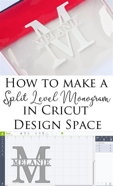 Split Letter Monogram Tutorial Using Cricut Design Space Iucn Water