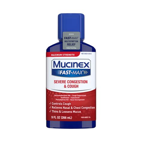 Maximum Strength Mucinex Fast Max Severe Congestion And Cough Mucinex Usa