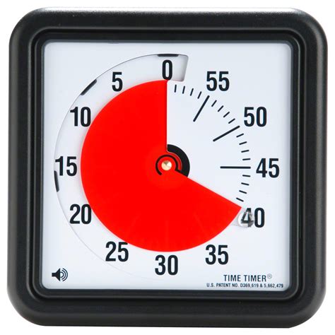Time Timer Tischuhr Mit Akustischem Signal 60 Min Mittel 18x18 Cm