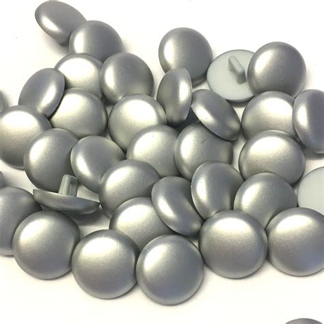 15mm 24l Silver Shimmer Buttons The Button Shed