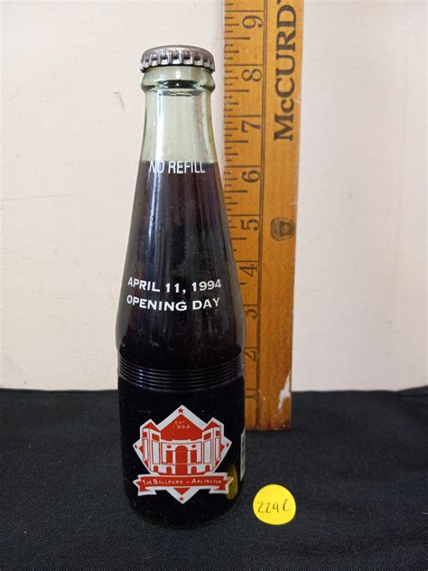 Lot Vintage Dr Pepper 1994 Opening Day Ballpark Arlington Bottle