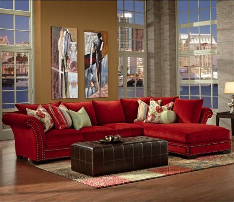 Matching family tree profiles for michael chateau. Tara Sectional Sofa by Robert Michael | Red sectional sofa ...