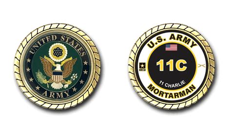 Us Army 11c Indirect Fire Infantryman Mos Challenge Coin Us Army Infantry Mos Challenge Coins