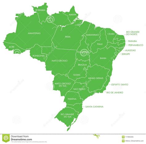 Map Of Brazil With Cities Maping Resources