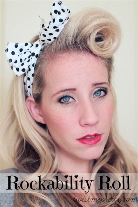 hair diy “rockability roll” a pin up hair tutorial by abby smith pearls only uk pearls