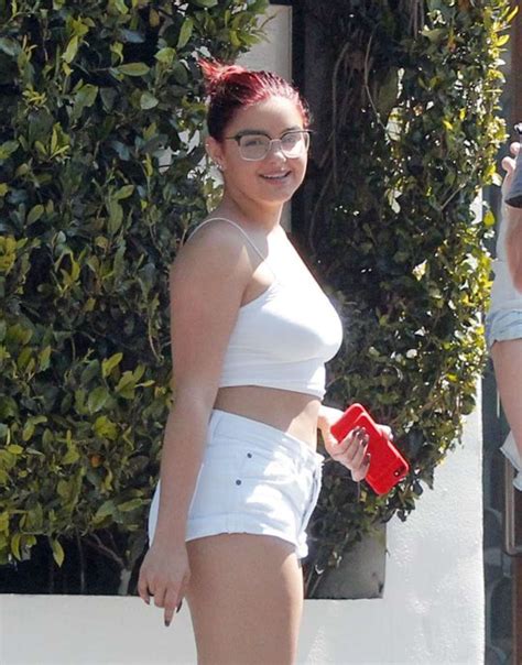 ariel winter in white shorts out in los angeles gotceleb