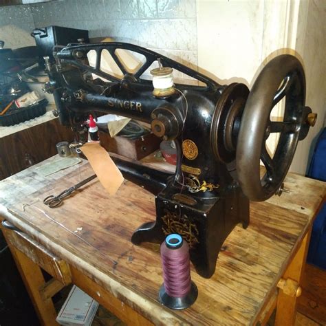singer 29 k 51 leather cobbler patcher treadle sewing machine model y4373627 ebay