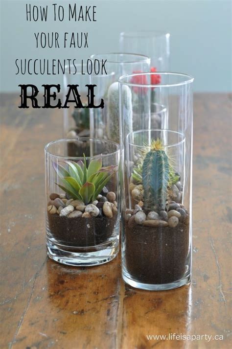 Make artificial plants look real by styling them with confidence to fit your space. How To Make Your Faux Succulents Look Real | Faux ...