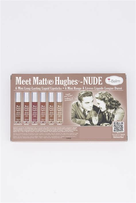 Thebalm Cosmetics Meet Matte Hughes Set Of 6 Mini Long Lasting Liquid