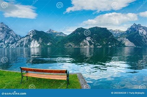 Traunsee Summer Lake Austria Stock Photo Image Of Austria Europe