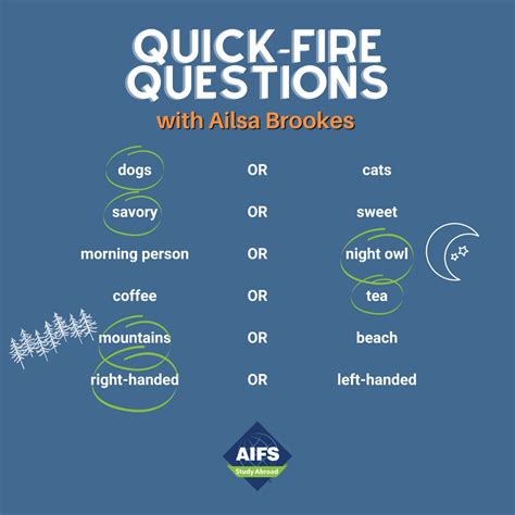 Quick Fire Questions Brookes Aifs Study Abroad Blog