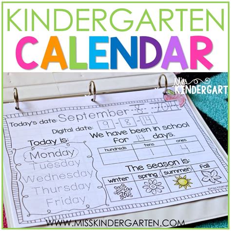 Calendar Time In Kindergarten Miss Kindergarten Kindergarten Calendar