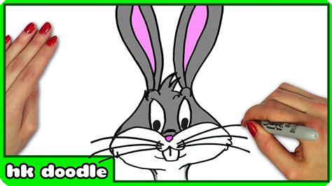 How To Draw Bugs Bunny From Looney Tunes Easy Step By Step Drawing