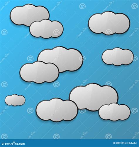 Cloud2 Stock Vector Illustration Of Color Summer Steam 36821015