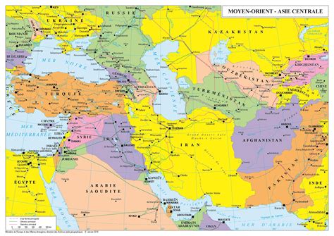Carte Moyen Orient Carte