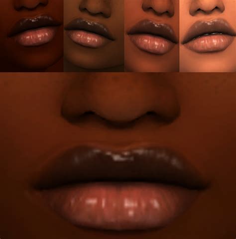 Clear Lip Gloss Xxblacksims Sims 4 Cc Makeup Sims Sims 4 Cc Eyes