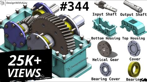 How To Design Single Stage Reduction Helical Gear Box 344