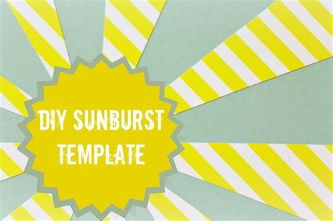 Make Your Own Sunburst Template Scrapbook Crafts Scrapbooking Layouts