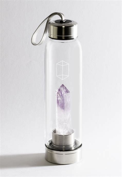 Glacce —amethyst Bottle Bottle Water Bottle Amethyst Crystal
