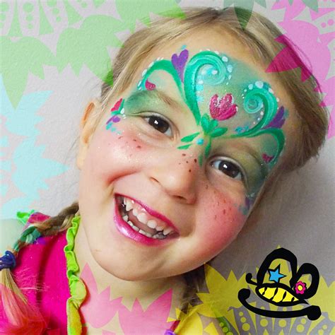 Inspired By Frozens Princess Anna Girl Face Painting Frozen Face