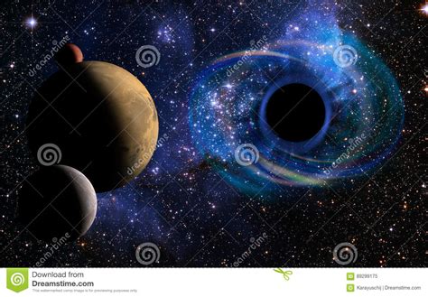 Deep Black Hole Like An Eye In The Sky Stock Image Image Of Mercury