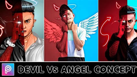 Devil Vs Angel Concept Photo Editing Concept In Picsart Picsart