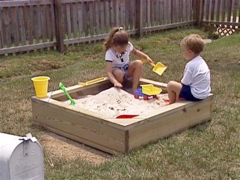 Sand Box How To Build Your Own Build A Sandbox Sandbox Childrens