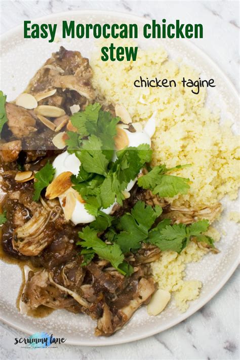 Easy Moroccan Chicken Tagine Recipe Stovetop Slow Cooker Or Pressure