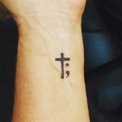 155 Symbolic Semicolon Tattoos To Punctuate On Your Body