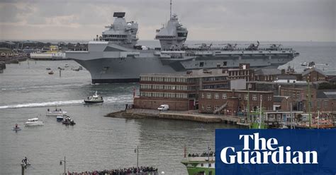 Uks Largest Warship Enters Portsmouth Video Uk News The Guardian