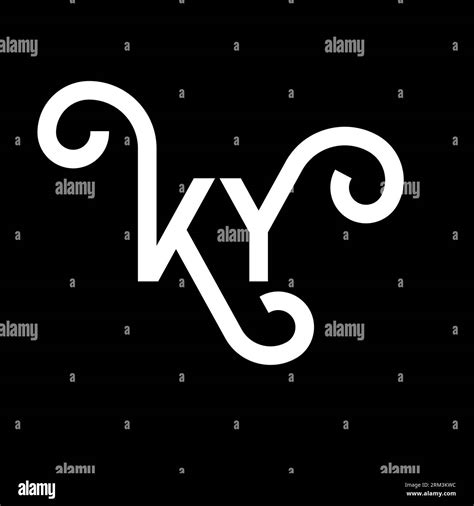 ky letter logo design on black background ky creative initials letter logo concept ky letter
