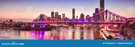 Iconic Story Bridge In Brisbane Queensland Australia Stock Image