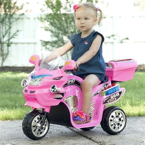 Ride On Toy 3 Wheel Motorcycle Trike For Kids By Hey Play Battery