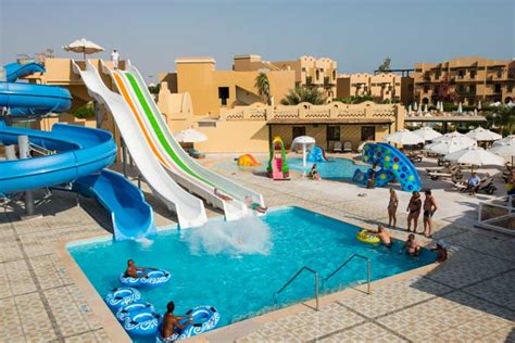 The resort offers a private beach, swimming pools with children's slides, and a range of restaurants. Three Corners Rihana Inn, El Gouna, Egypt | Red Sea Holidays™