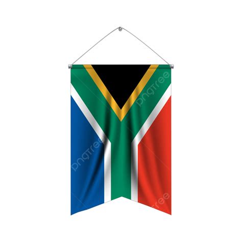 South Africa Waving Design With Transparent Background Vector South