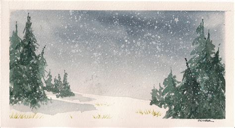 Tim Olivers Sketchbook Snow Scene