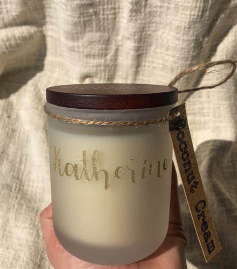 Personalised Large Soy Wax Candle Precious Flame