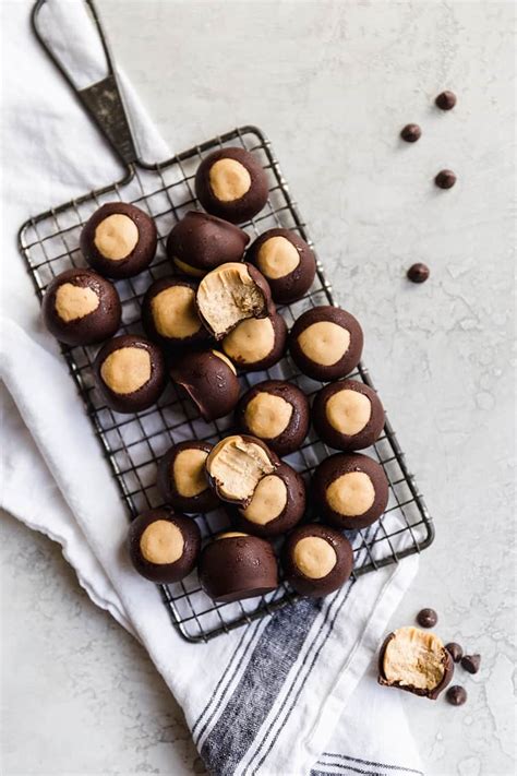 You haven't had a truffle. Buck Eye Truffle - These classic buckeyes are given a ...