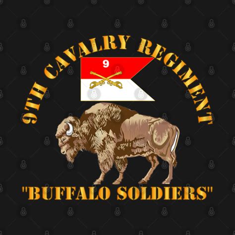 9th Cavalry Regiment Buffalor Soldiers W 9th Cav Guidon 9th Cavalry