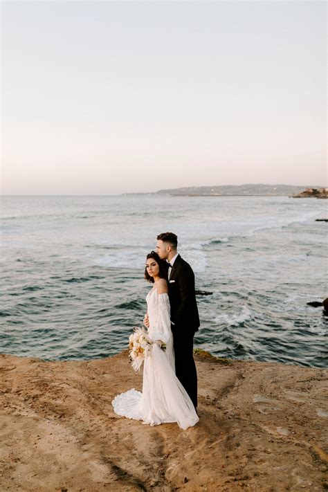 Sunset Cliffs Elopement Kaitlyn Eddie San Diego Wedding
