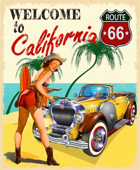 Welcome To California Digital Art By Don Kuing Fine Art America