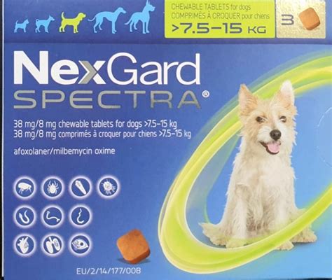 Nexgard Spectra 75 15kg 1 Tablet For Internal And External Deworming