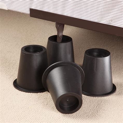 Black Bed Risers - Bed Risers - 3 Inch Bed Risers - Walter ...