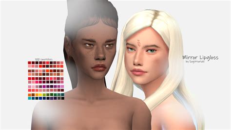 Mirror Lipgloss Sagittariah On Patreon Lipgloss Base Sims 4 Cc