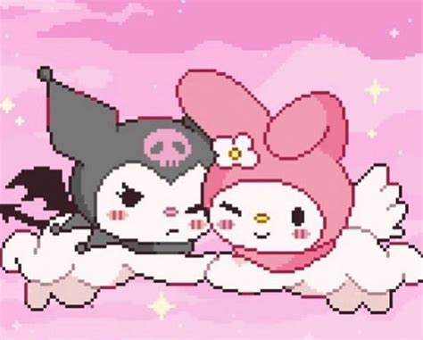 Kuromi And My Melody Melody Hello Kitty Hello Kitty Iphone Wallpaper