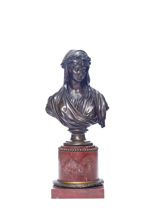 19th C French Bronze And Marble Bust Chairish